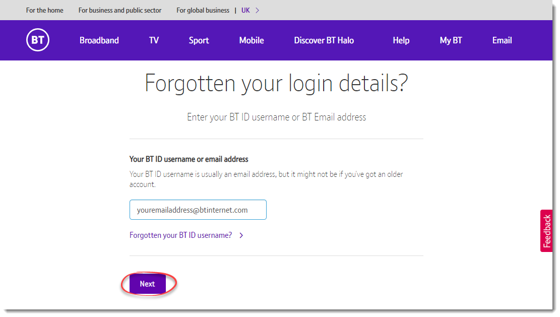 BT Email