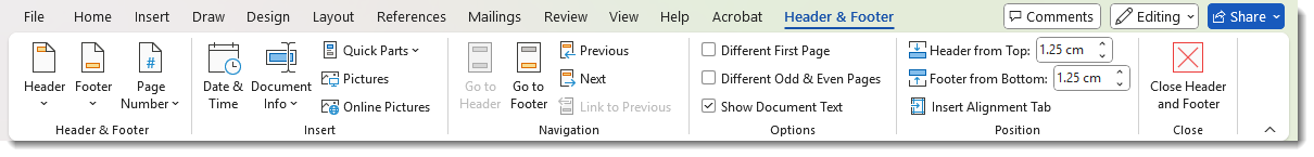 contextualribbon_headerfooter_word